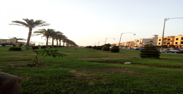 شقة 240 متر للبيع بكمبوند النخيل على شارع رئيسى واجهة بحرى