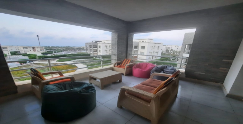 شاليه للايجار بقرية امواج الساحل الشمالي / Chalet for rent in Amwaj North Coast