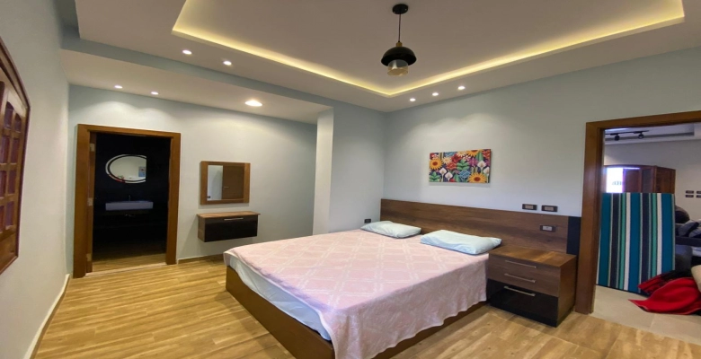 شالية للايجار فى مارينا 5 ارضي بجاردن 3 غرف