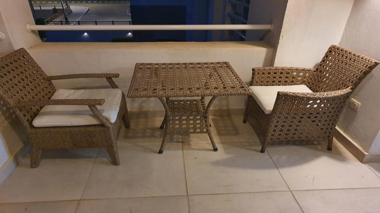 شالية غرفتين للايجار بقرية أمواج الساحل الشمالي