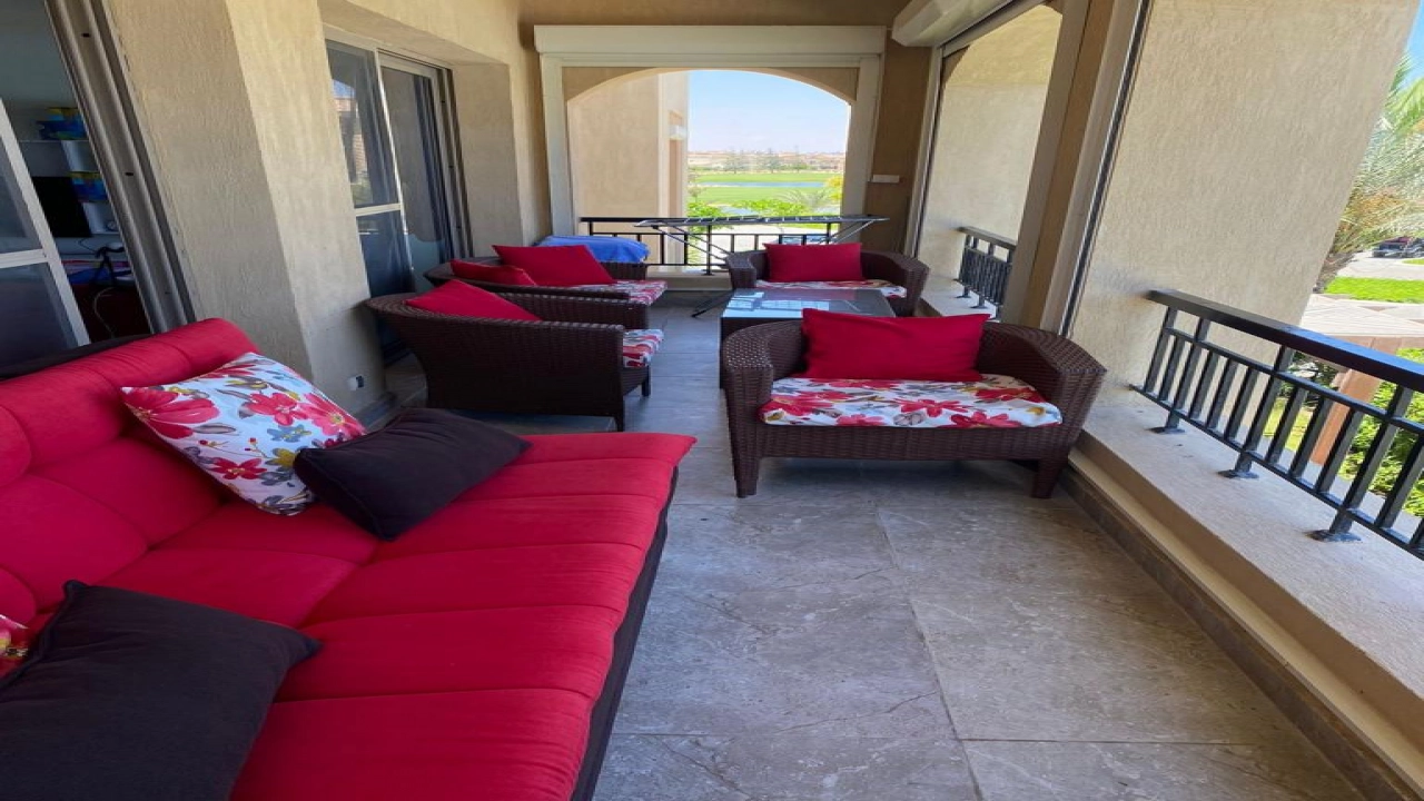 شالية 3غرفة للأيجار بالساحل الشمالي بقرية مراسي (فيردي)