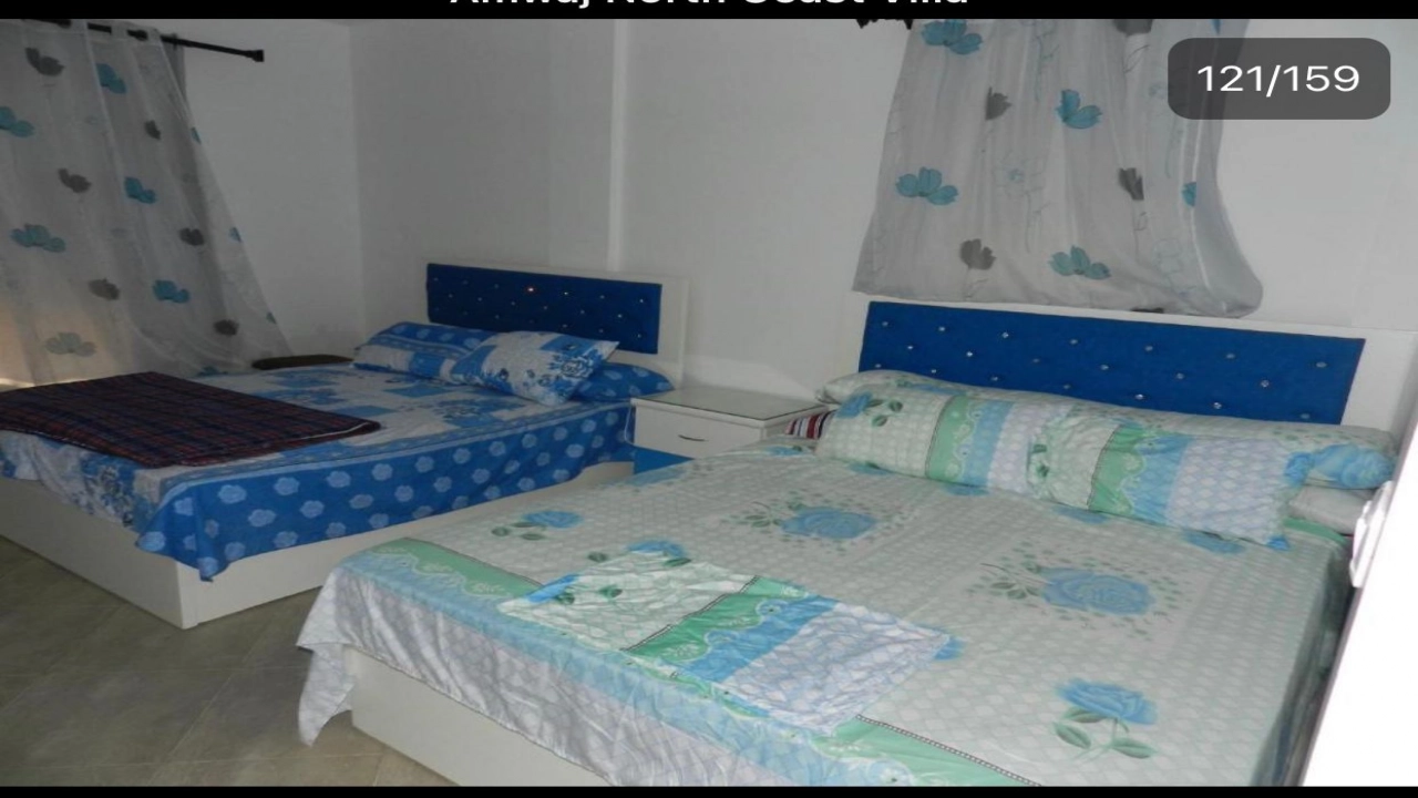 فيلا للايجار في امواج الساحل الشمالي الدور الارضي 4 غرف