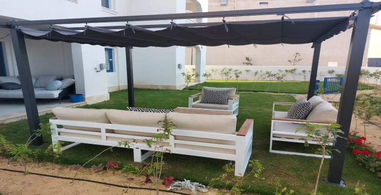 شاليه في قريه جريك الساحل الشمالي     Chalet in Greek Village, North Coast