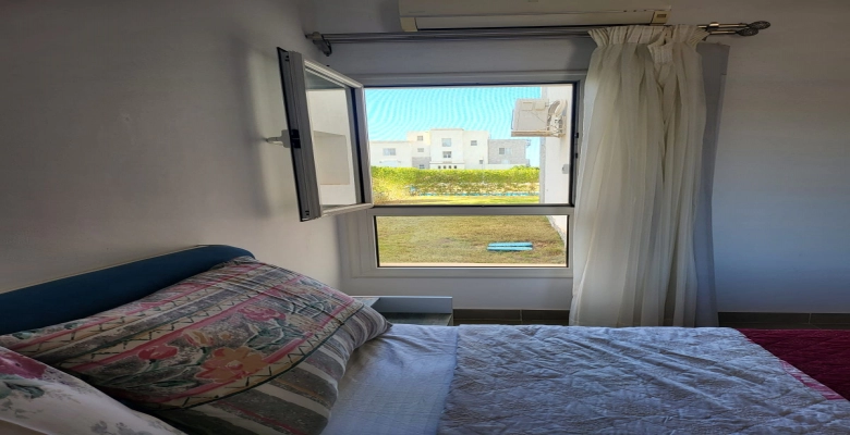 شالية للإيجار في قرية امواج الساحل الشمالي Chalet for rent in Amwaj North Coast Village