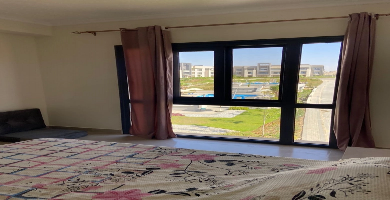 شالية للإيجار في قرية جايا راس الحكمة الساحل الشمالي Chalet for rent in Gaia Ras El Hekma Village, North Coast