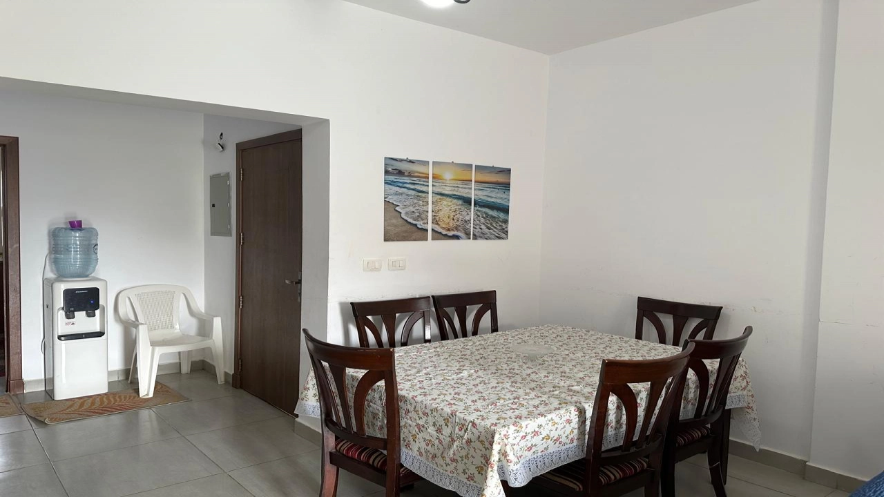 شالية ايجار 2 نوم اراضي  بجنينة في قرية امواج الساحل الشمالي