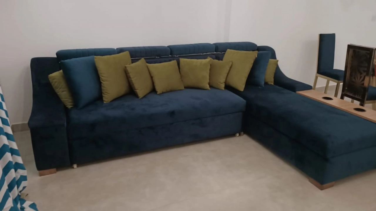 شاليه للايجار في مراسي جريك ارضي بجاردن 2 غرفه