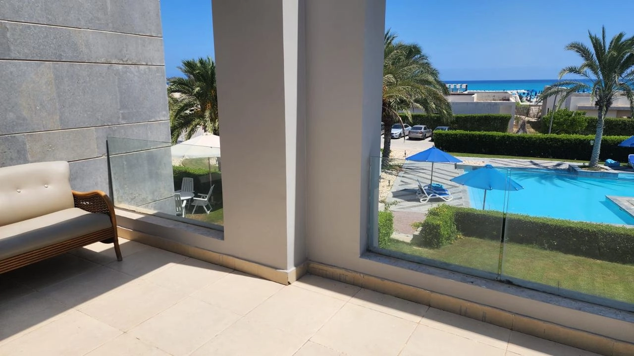 شالية دوبليكس للايجار غرف 4  بقرية لافيستا كاسكادا سيدى عبد الرحمن