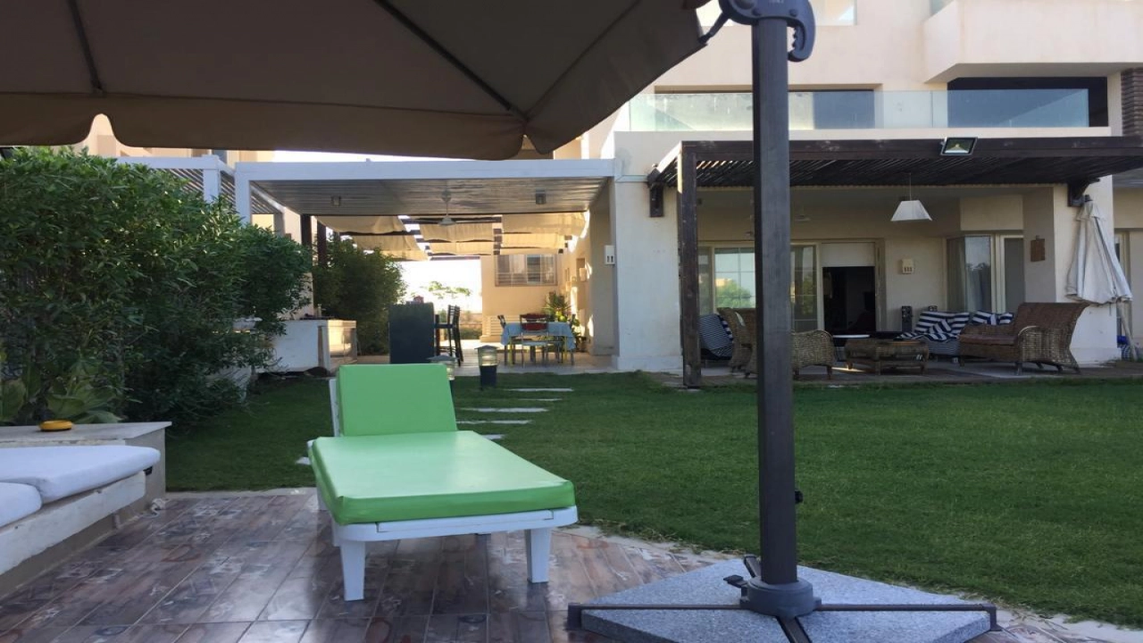 شاليه للايجار في هاسيندا باي ارضي بجاردن 3 غرف