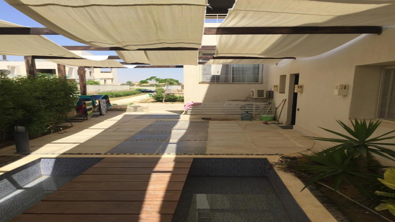 شاليه للايجار في هاسيندا باي ارضي بجاردن 3 غرف