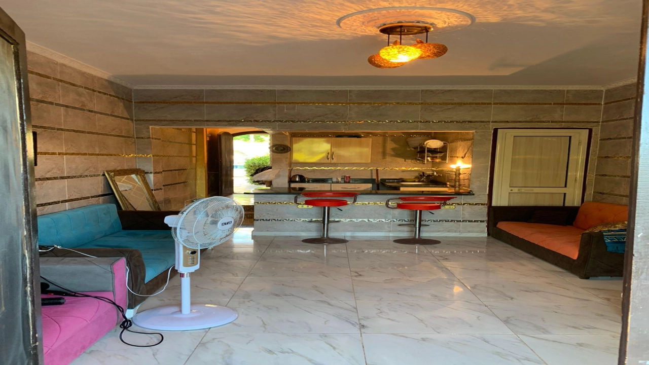 شاليه ارضي بجنينه في مارينا الساحل الشمالي